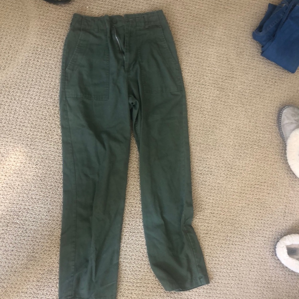 size small brandy melville green cargo pants